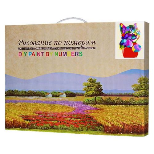 купить Картина по номерам Art Gallery CX4517 20x30cm Motanas curcubeu cu inimoara в Кишинёве 