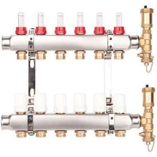 cumpără Set distribuitor miscellaneous Colector inox 7 cai cu debitmetru Valvex în Chișinău 