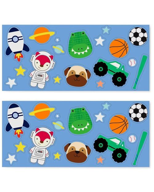 купить Бутылочка для воды Skip Hop 9Q361010 Sticluta din otel Skip Hop cu autocolante G Albastru в Кишинёве 