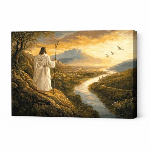 купить Картина по номерам Ideyka KHO2571 40x50cm Eco, Privirea Mantuitorului в Кишинёве 