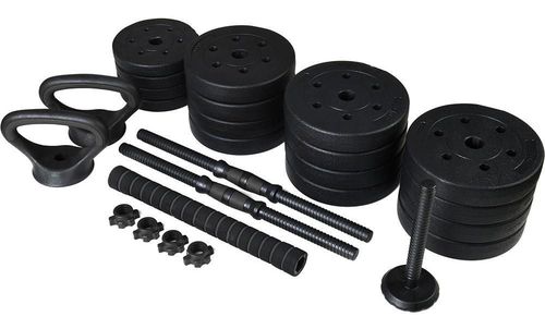 cumpără Ganteră FunFit Dumbbell Set 40kg 4in1 + grips (4261) în Chișinău 