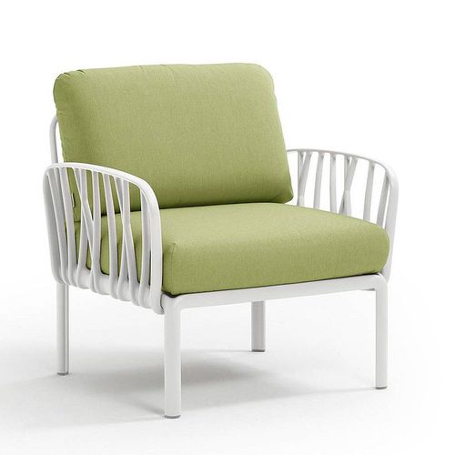 купить Кресло с подушками для сада и терас Nardi KOMODO POLTRONA BIANCO-avocado Sunbrella 40371.00.139 в Кишинёве 