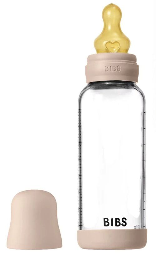купить Поильник BIBS 5020244 Biberon din sticla anticolici Blush cu tetina din latex 3+ luni, 240ml в Кишинёве 