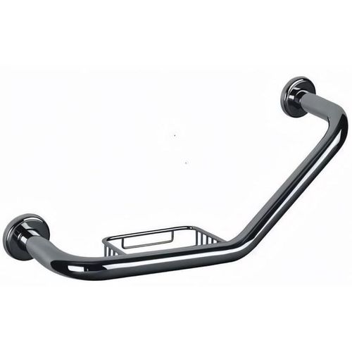 cumpără Accesoriu pentru baie Bisk 71925 Bara indoiata cu sapuniera, 450mm, crom în Chișinău 