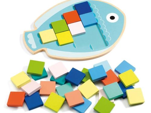 cumpără Joc de logică Djeco DJ01665 Joc educativ din lemn Mosa Color Pestisor în Chișinău 