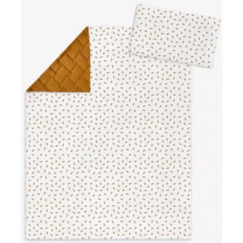 cumpără Set de perne si plapume Albero Mio 75x100 с подушкой 30x40 в люльку VELVET V107 Honey în Chișinău 