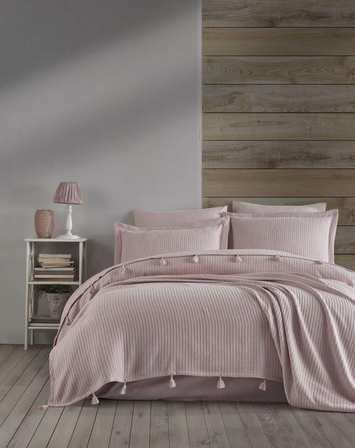 купить Домашний текстиль Promstore 57066.4 Lenjerie de pat 2pers NewHome Pike Pink 100% bumbac в Кишинёве 