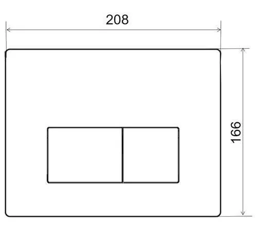 cumpără Buton rezervor WC Wirquin Clapeta actionare Essentiel Crom Mat 55950005 în Chișinău 