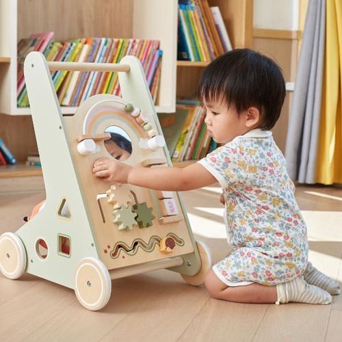 купить Ходунок Viga 44226 Premergător din lemn cu panou educativ в Кишинёве 