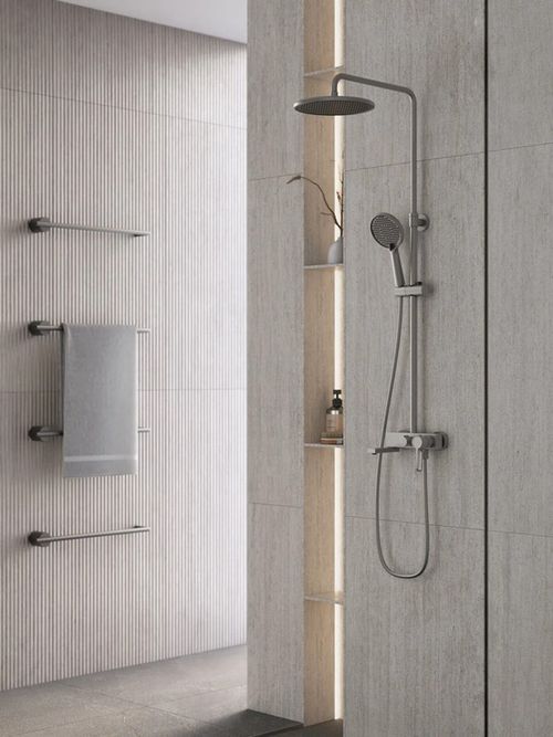 купить Душевая панель Zaffiro Bara dus F-DESIGN Gun Metal FD1-ZFR-7USET1-04 в Кишинёве 