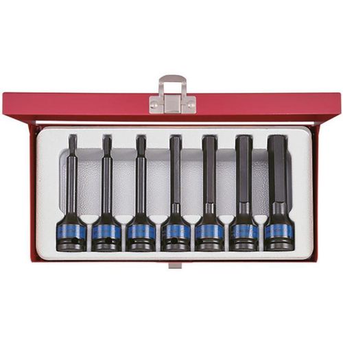 cumpără Set de tubulare, bite, duze King Tony 4457MP Set biți de impact hexagonali lungime 1/2", 4-14 mm, 7 buc. în Chișinău 