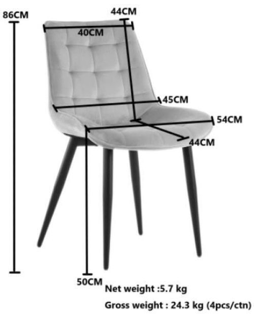 cumpără Scaun Xenos James Light Grey în Chișinău 