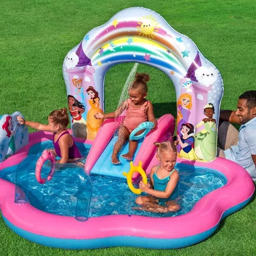 cumpără Piscină gonflabilă Bestway 9103YBW Disney Princess, 221x193x140 cm, 2+ în Chișinău 