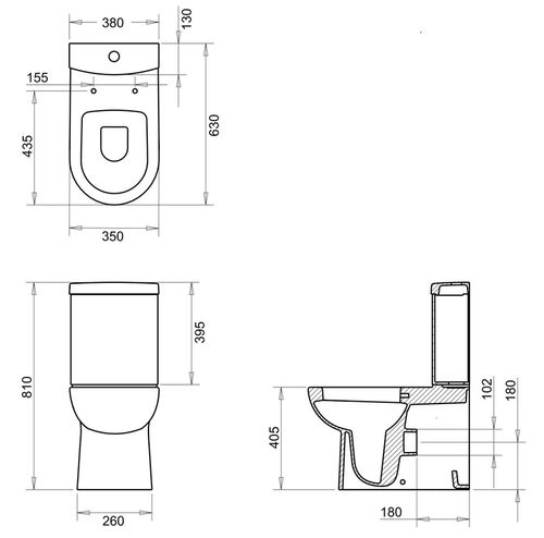 Compact-bideu suspendat VOLLE VIRGO 