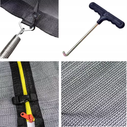 cumpără Trambulină Jumi OM-258648 244 cm, plasa de protectie interioara, Negru în Chișinău 