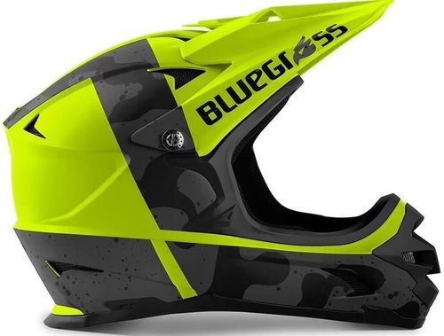 купить Защитный шлем Met-Bluegrass Bluegrass Intox Ce Fluo yellow black camo matt S в Кишинёве 