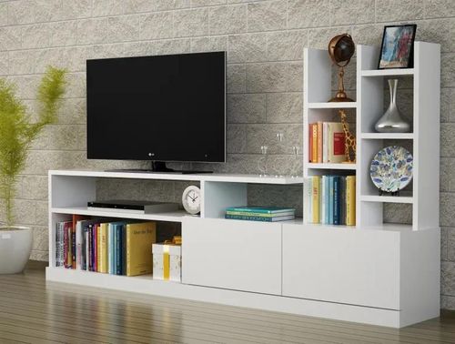 купить Тумба напольная для TV Trendy Dolunay Alb, 164x91x25cm (GTR000033) в Кишинёве 