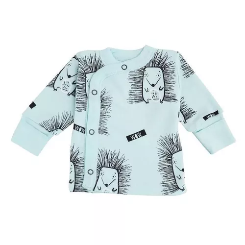 cumpără Haine pentru copii Minikin 242200362 Hedgehog Распашонка голубой с рисунком 1-3мес (62см) în Chișinău 