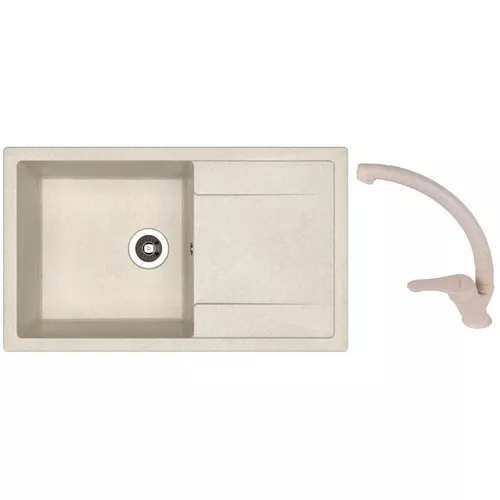 cumpără Chiuvetă bucătărie cu bateria Dr.Gans Techno 860 + SanDonna F 1069 bej în Chișinău 