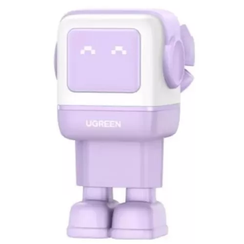 купить Зарядное устройство сетевое Ugreen Nexode Robot GaN USB-A+2*USB-C 65W, Purple в Кишинёве 