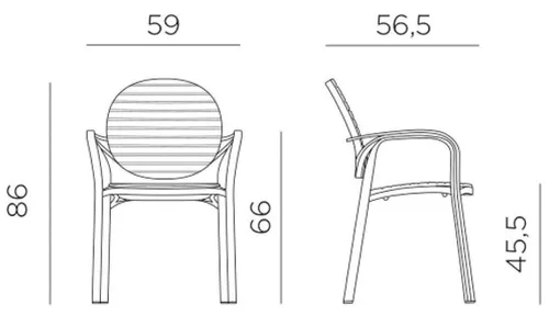 купить Стул Nardi GARDENIA BIANCO-BIANCO 40238.00.000 в Кишинёве 