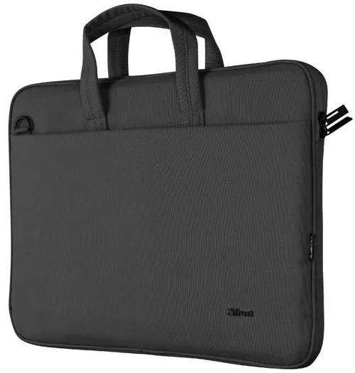 cumpără Geantă laptop Trust Bologna, Eco-friendly Slim Black în Chișinău 