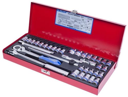 cumpără Set de unelte de mână King Tony 3034MR набор 3/8" торцевых головок, E-тип, насадок бит TORX, принадлежностей, 34 пр. în Chișinău 