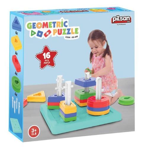 cumpără Sortator Pilsan 03655 Joc educativ geometric, 16elem în Chișinău 