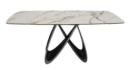 cumpără Masă Deco Rino 180/260x100xH76 White (KL-188) + Golden Legs în Chișinău 