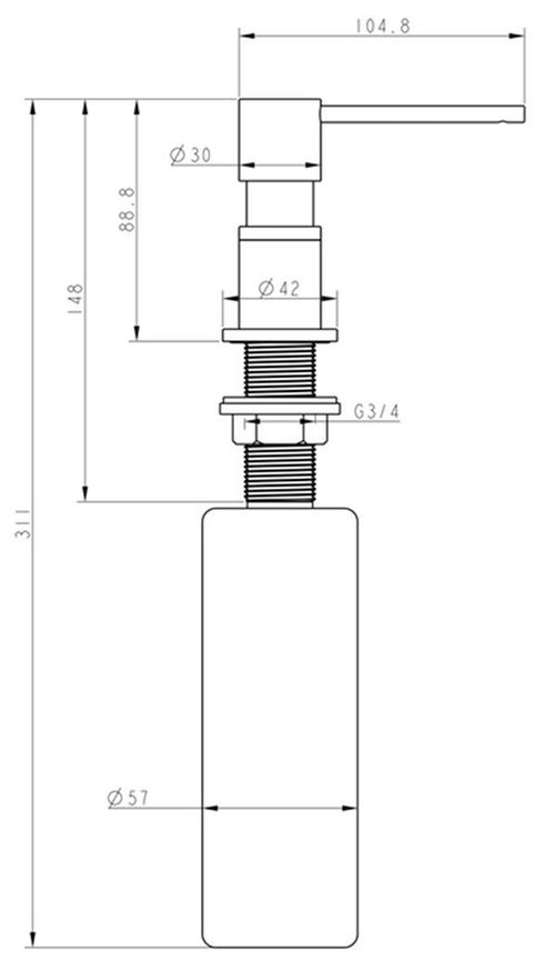 cumpără Dozator săpun Helika-AquaSanita DTR-111CR Silica/Chrome în Chișinău 