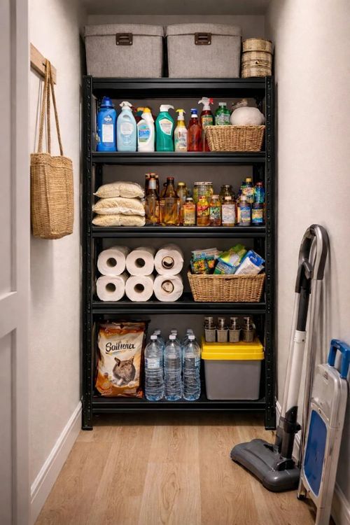 cumpără Raft de depozitare Xenos SmartLine 180x90x40cm Metal Black în Chișinău 