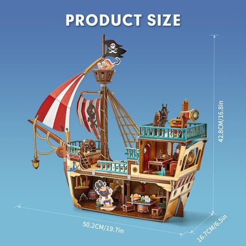 cumpără Set de construcție Cubik Fun P832h 3D Puzzle Pirate Treasure Ship în Chișinău 