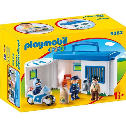 cumpără Set de construcție Playmobil PM9382 Take Along Police Station 1.2.3 în Chișinău 