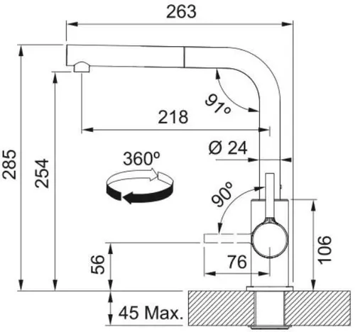 cumpără Bateria bucătărie Franke 115.0728.489 Lina L Avena în Chișinău 
