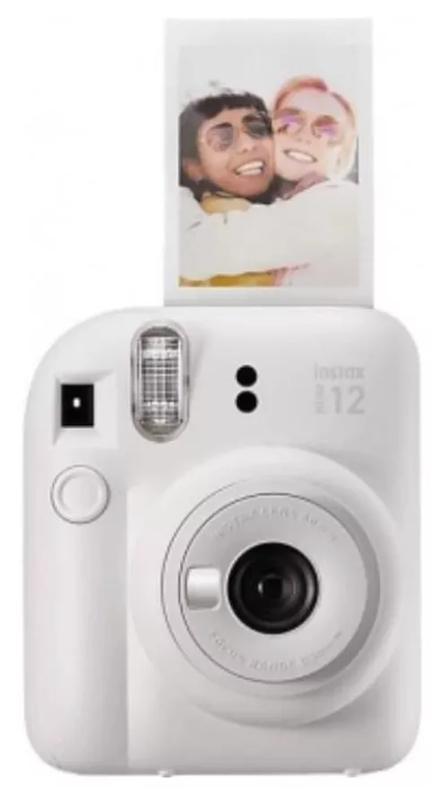 купить Фотоаппарат моментальной печати FujiFilm Instax mini 12 Clay White cu rama acordeon, album foto si film 1x10 в Кишинёве 