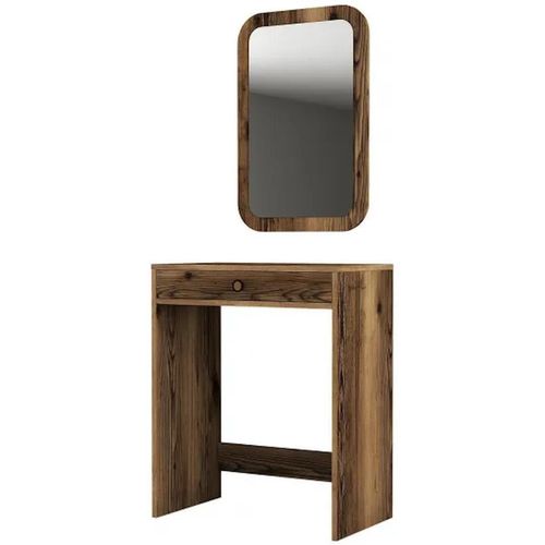 cumpără Măsuţa de toaletă Trendy Oglinda Lizbon Nuc (masa de machiaj) (GTR001452) în Chișinău 