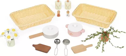 купить Игрушечная кухня и посуда Janod J06642 Bucatarie din lemn Grande Cuisine в Кишинёве 