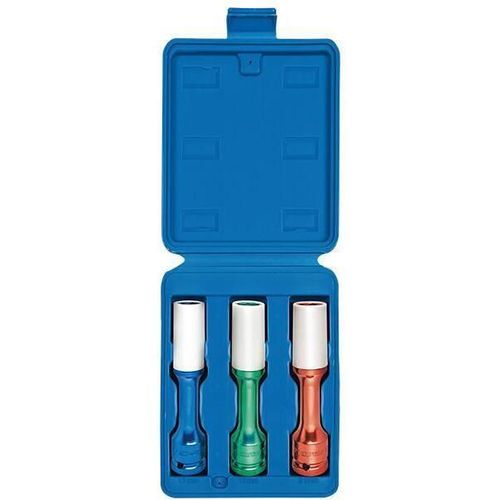 cumpără Set de tubulare, bite, duze King Tony 4405MX Chei tubulare de impact cu pereți subțiri de 1/2", protecție din plastic de 17, 19, 21 in, în cutie în Chișinău 