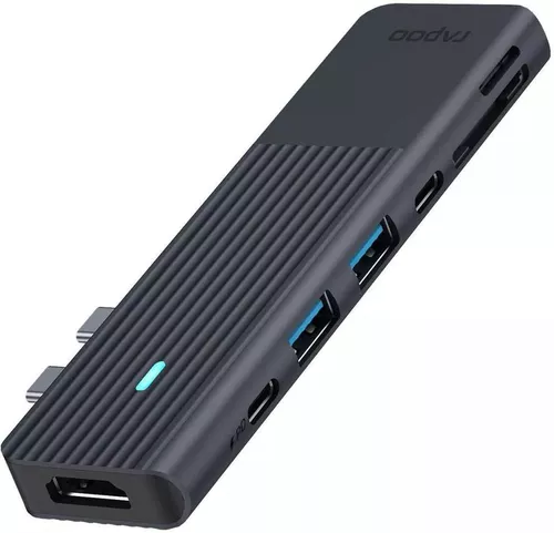 купить Переходник для IT Rapoo 217690 UCM-2003 USB-C Multiport Adapter, 7-in-2, grey в Кишинёве 