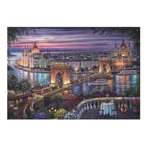 cumpără Puzzle Clementoni Puzzle 1000 Luminile Dunarii (37113) în Chișinău 