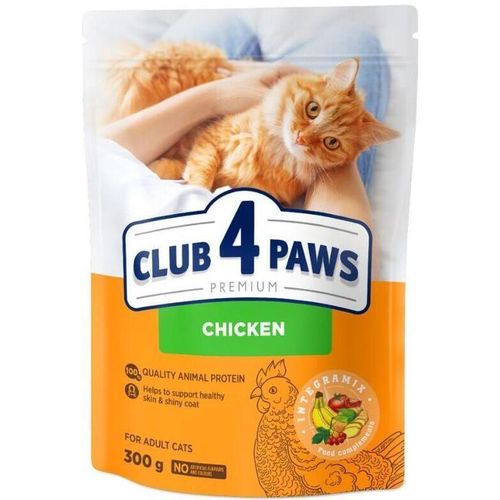 cumpără Hrană pentru animale de companie CLUB 4 PAWS 24230947 Hrană uscată Premium, pentru pisici adulte, pui, 15x300 g în Chișinău 
