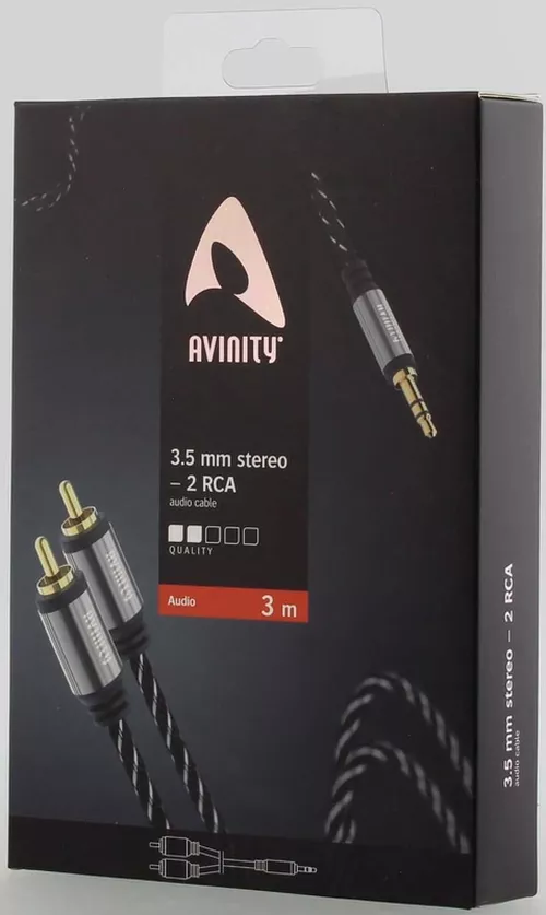 cumpără Cablu pentru AV Hama 127080 Audio Cable, 2 RCA Plug - 3.5 mm Jack Plug, Stereo, 3.0 m în Chișinău 