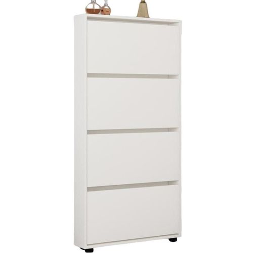 купить Полка для обуви Mobildor-Lux Leo Slim 100x16x164H cm White в Кишинёве 