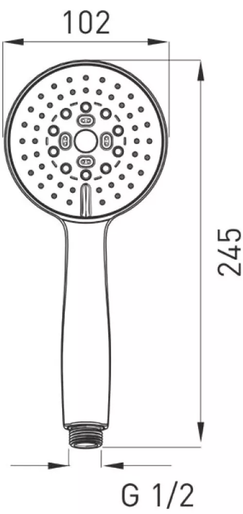 купить Душевая лейка Ferro S380B Chrome (3 функции) в Кишинёве 
