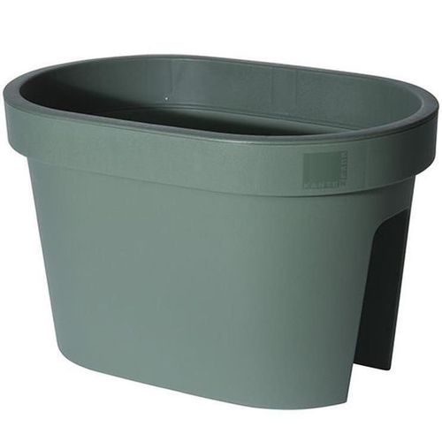 cumpără Decor pentru grădină ProGarden 50662 Вазон для цветов с выемкой на перила 40x27x25cm, зеленый în Chișinău 