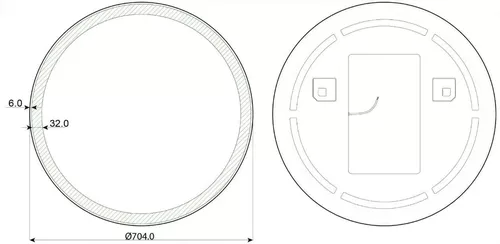 cumpără Oglindă baie Dubiel Vitrum OMEGA 70 LED în Chișinău 