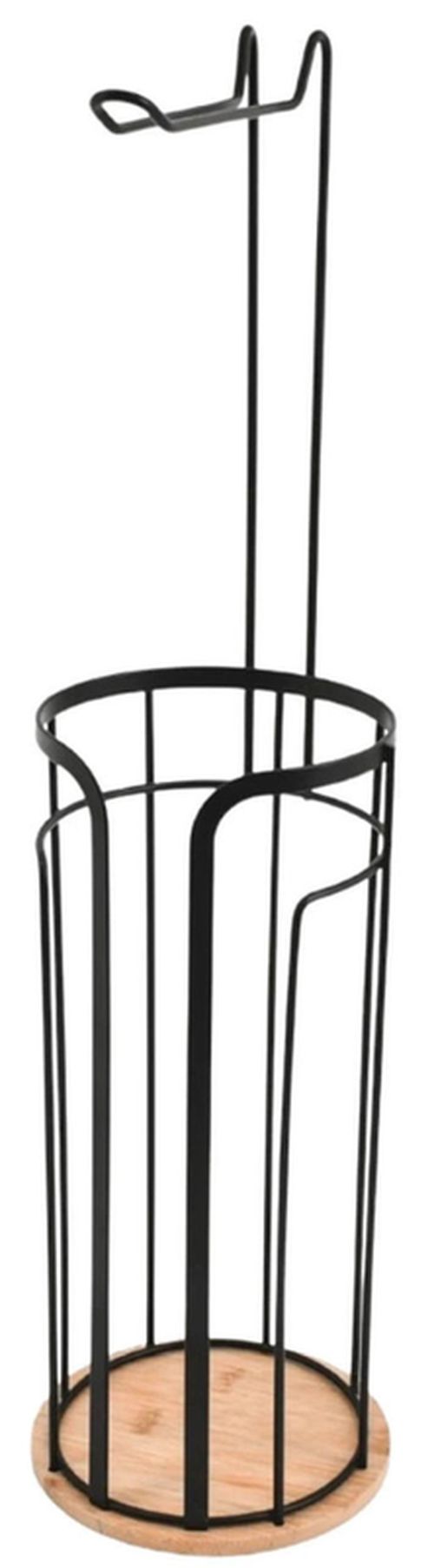 cumpără Suport pentru hârtie Bisk 08474, cu stocare, din bambus, negru în Chișinău 