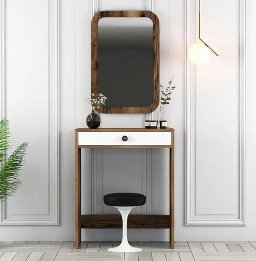купить Туалетный столик Trendy Зеркало Lizbon Орех, Белый (туалетный столик) (GTR001456) в Кишинёве 