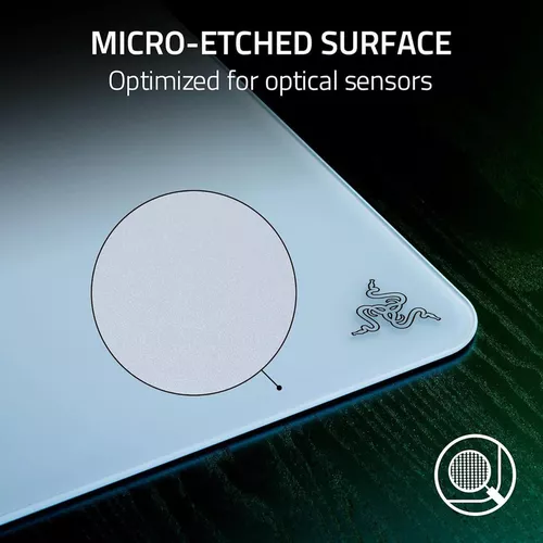 купить Коврик для мыши Razer RZ02-04890200-R3M1 Atlas - Premium Tempered Glass Mat White в Кишинёве 
