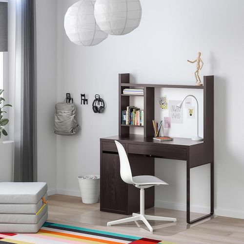 cumpără Masă de birou Ikea Micke 105x50 Black/Brown комп în Chișinău 